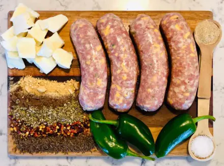Pork, cheese and Jalapeno